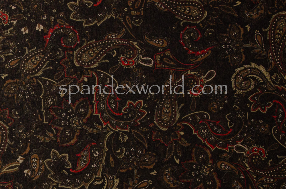 Printed Cotton Lycra® (Black/Brown/Red/Multi)