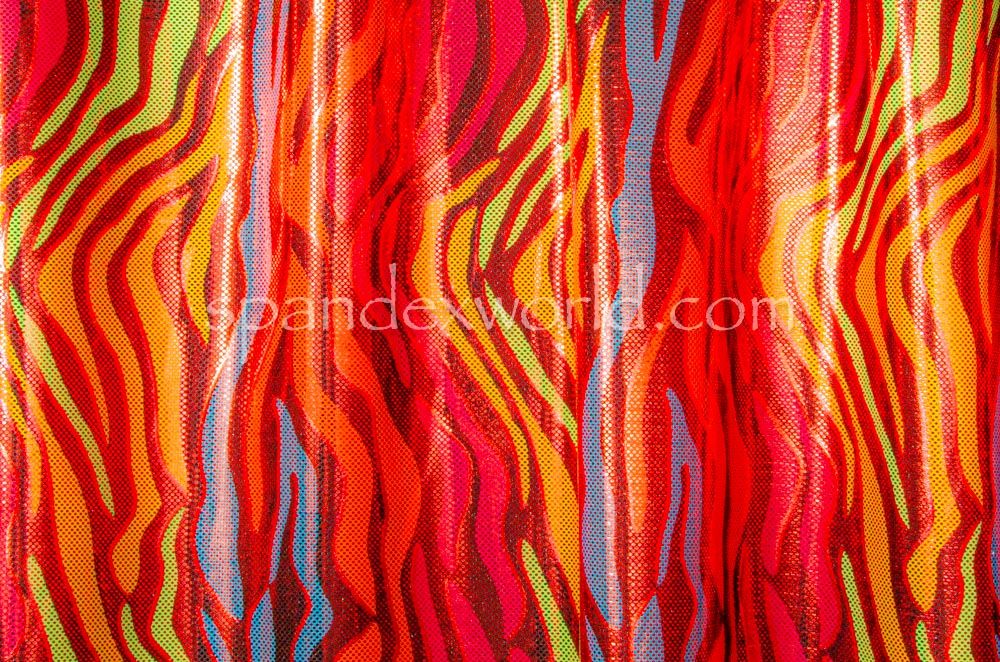 Animal Print Holograms (Red/Multi)