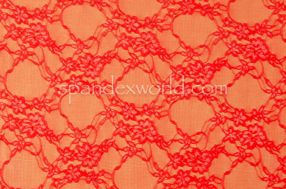 Stretch Lace (Coral)