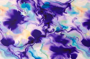 Tie Dye  Spandex (Blue/Purple/Multi)