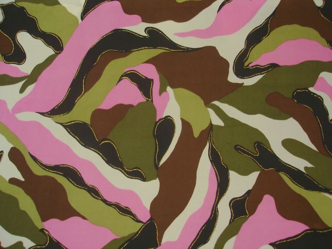Printed Camouflage  (green/pink)