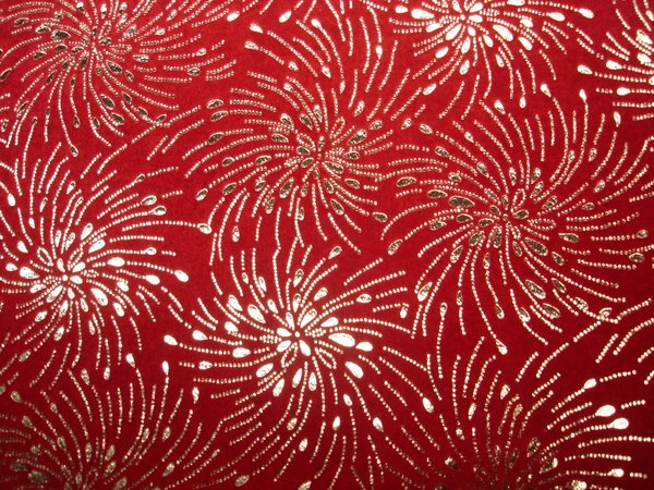 Glitter/Pattern Stretch Velvet (red/silver)