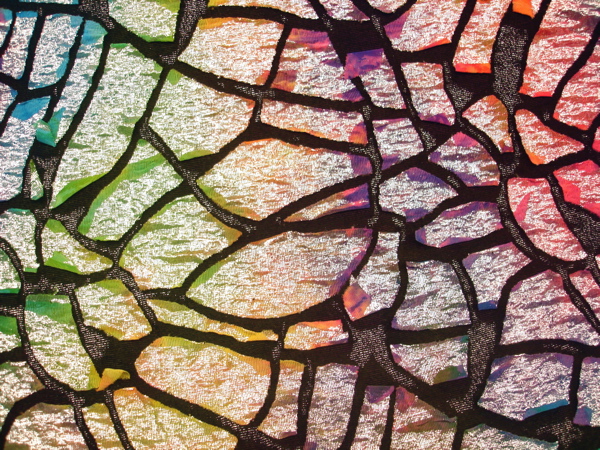 Knit Cut Out (Metallic) (multi color tie dye)