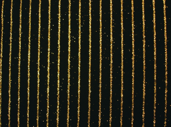Glitter Pin Stripes  (Black/Gold)