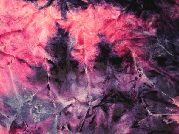 Tie Dye Stretch Velvet (pink purple tie dye)