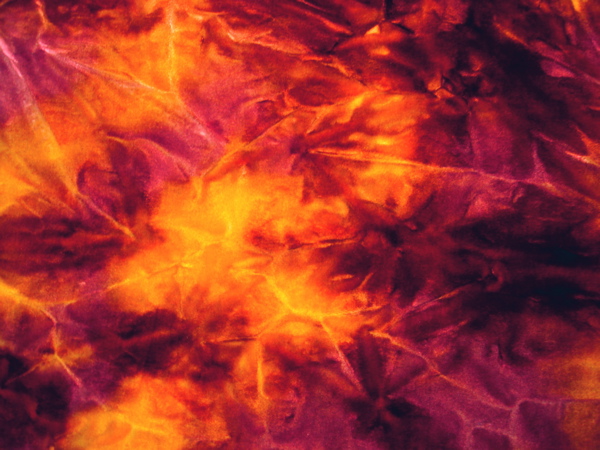 Tie Dye Stretch Velvet (gold wine tie dye)