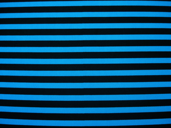 Printed Stripes (black/turq)