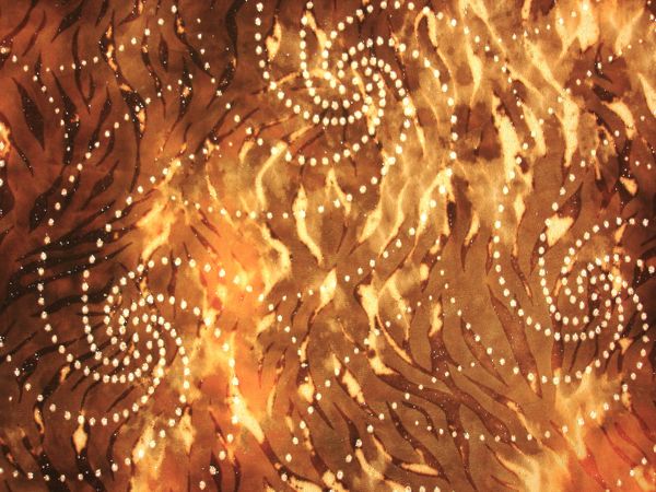 Sheer Glitter Tie dye (brown/orange)