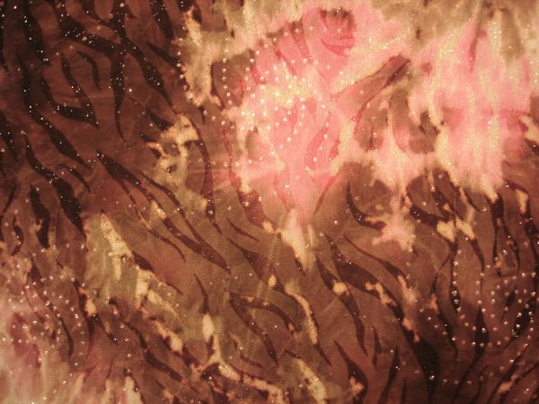 Sheer Glitter Tie dye (brown/pink)