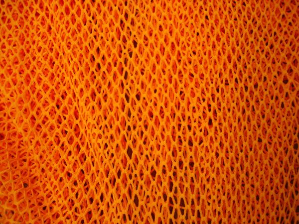 Big hole fishnet (bright orange)