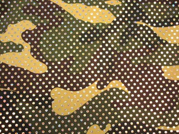Pattern/Abstract Hologram (olive/gray/silver)