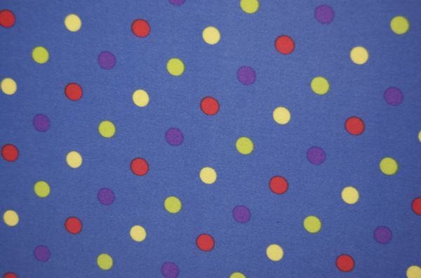 Printed Polka Dots (Blue/Multi)