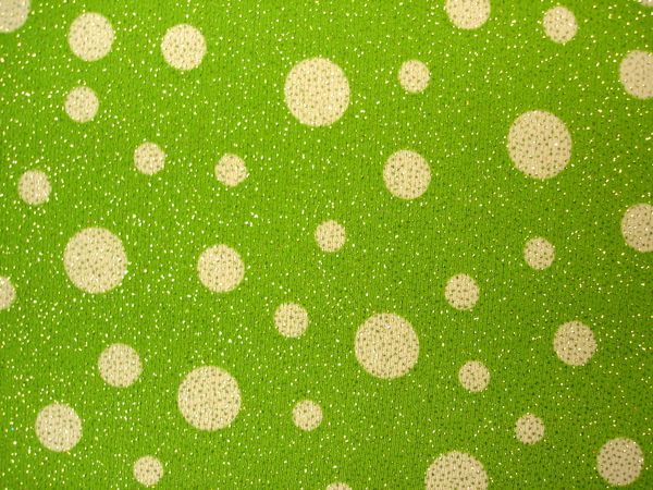 Sheer Glitter/Pattern (green/white)