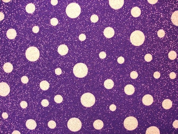 Glitter Polka Dots (Purple/White)
