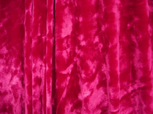 Stretch Crushed Velvet (Fuchsia)