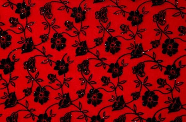 Glitter Mesh (Red/Black)