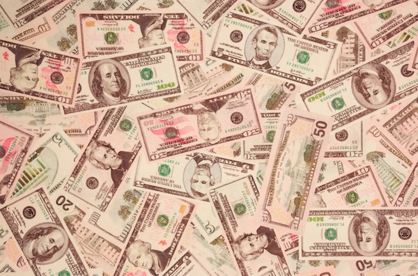 Money Printed Spandex (USD color)