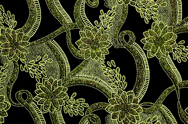 Glitter Slinky (Black/Green)