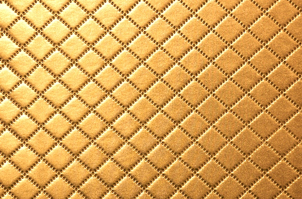 Metallic Pattern Spandex (Gold)