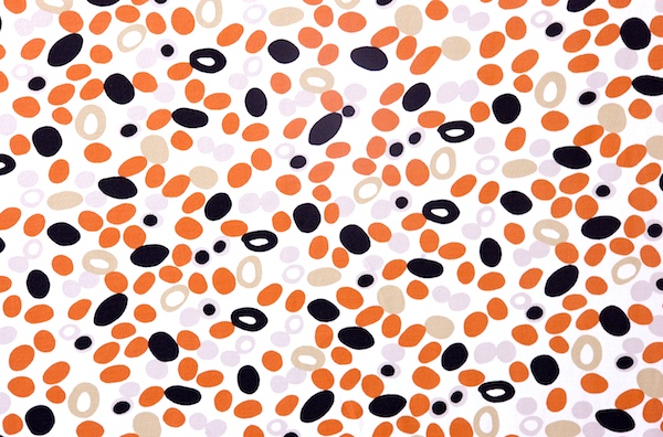 Printed Spandex (White, Black, Orange)