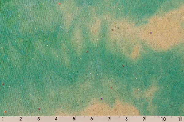 Sheer Glitter/Pattern (Green, Beige)
