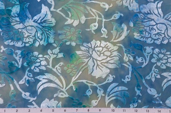 Novelty Spandex (Blue, Aqua, Yellow)