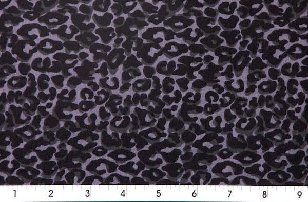 Animal Print Cotton Lycra&reg; (Black, Purple, Gray)