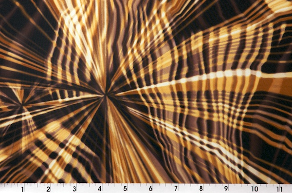 Printed Spandex (Yellow/Brown)