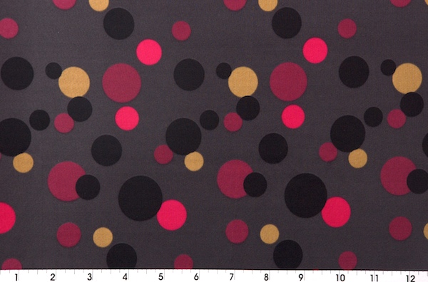Printed Polka Dots (Charcoal, Black, Fuchsia)