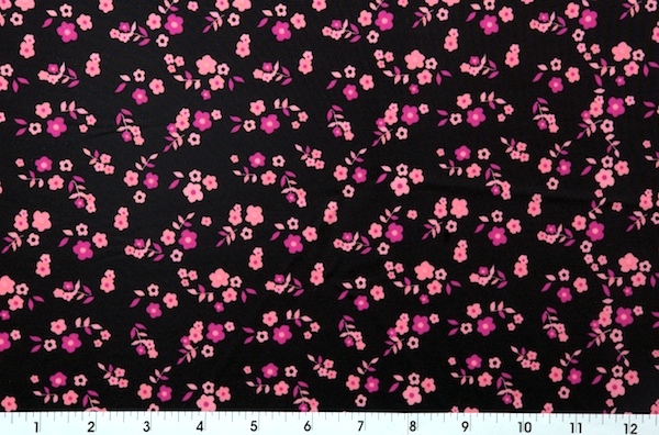 Floral Prints (Black/Fuchsia/Pink)