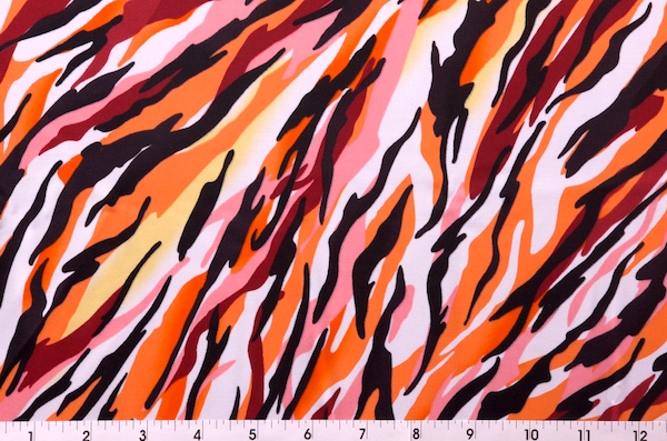 Printed Camouflage (Pink, Orange, Red)