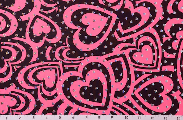 Pattern/Abstract Hologram (Black, Pink, Silver)