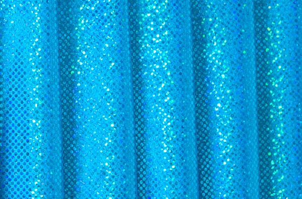 Turquoise Holographic Foil Spandex Fabric