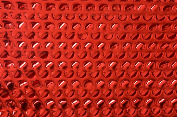 Metallic Pattern Spandex (Red)