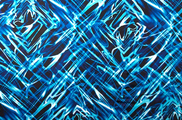 Printed Spandex (Blue, Black, Multi)