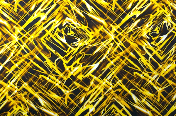 Printed Spandex (Yellow, Black, Multi)