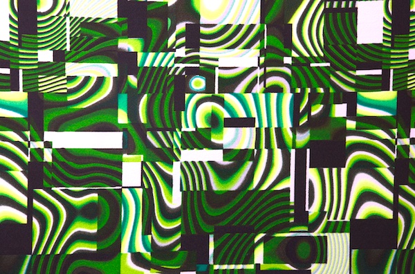 Printed Spandex (Green, Black, White)