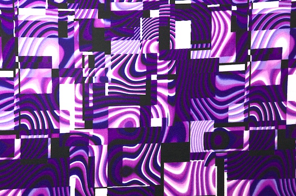 Printed Spandex (Purple, Black, White, Multi)
