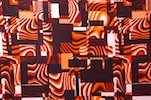 Printed Spandex (Orange, Brown, Black, White, Multi)