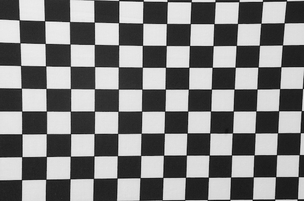 Printed Poly Spandex (Black/White)