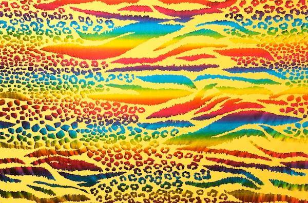 Animal Print Hologram (Yellow, Multi)