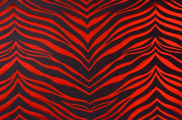 Animal Print Hologram (Black, Red)