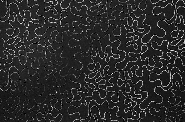 Sheer Glitter/Pattern (Black/Silver)