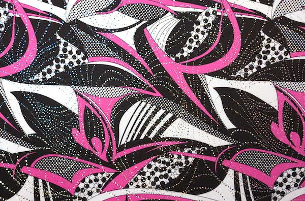 Pattern/Abstract Hologram (Black/Pink/White)