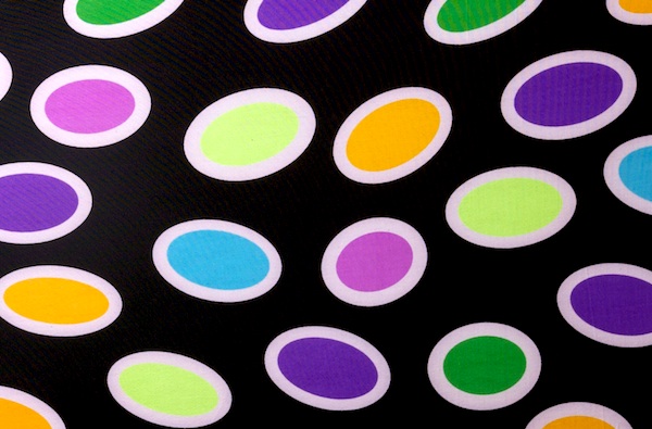 Printed Polka Dots ITY (Green, Black, Pink)