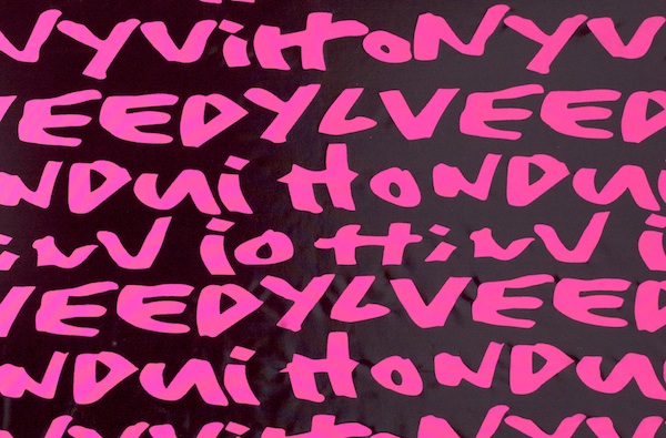 Metallic Pattern Spandex (Black/Hot Pink)