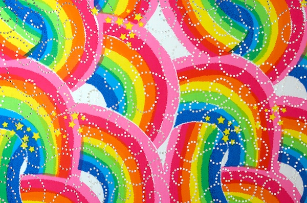 Pattern/Abstract Hologram (Pink, Red, Yellow)