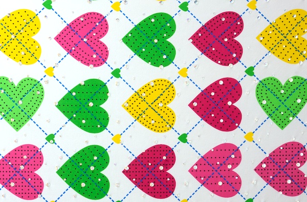 Pattern/Abstract Hologram (Red, White, Green)