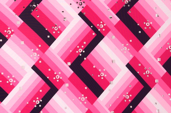 Novelty Spandex (Pink, Silver)
