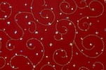 Glitter/Pattern Stretch Velvet (Red/Silver)